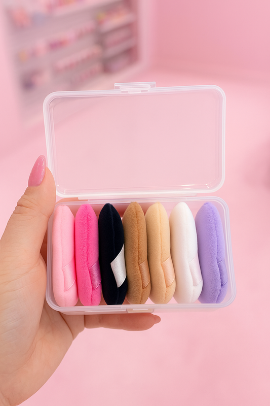 7 Piece Triangle Puff Blender Set