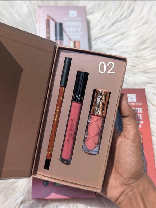 RoseBerry 3 in 1 velvet lip set