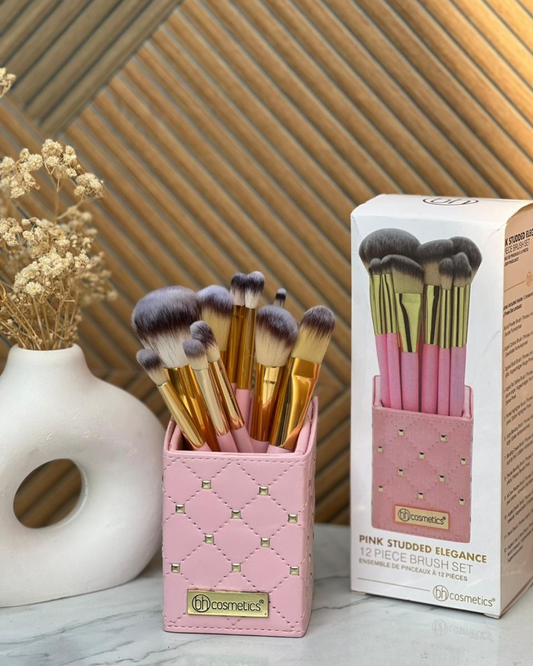 Original BH Pink Studded elegance 12 pc Brush Set