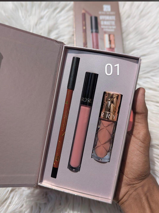 RoseBerry 3 in 1 velvet lip set