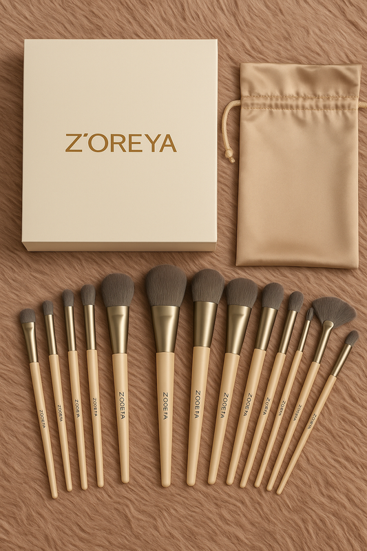 12 piece soft makeup brushes 
